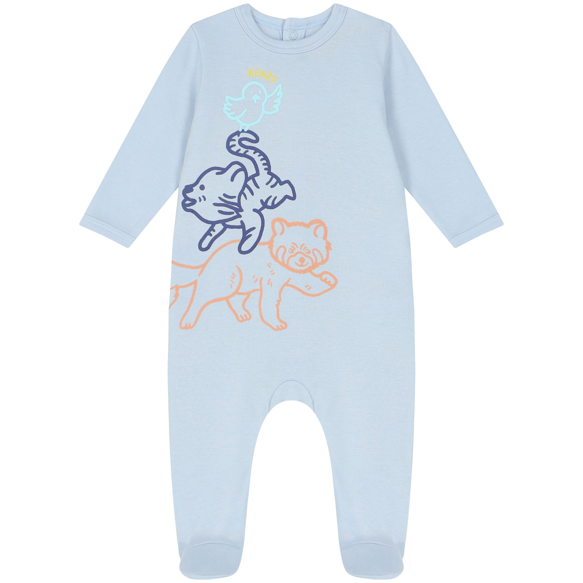 KENZO KIDS Blue Logo Babygrow Junior Couture UAE